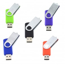 5pcs 4GB Swivel Design USB 2.0 Memory Stick (5 Colors: Black Blue Green Purple Red)