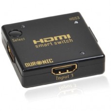 Duronic HDS3 Mini 3 Port Gold (3 way input 1 output HDMI Switcher)