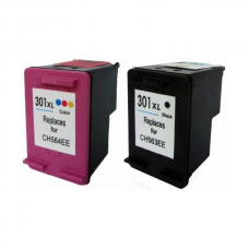 Compatible Printer Ink Cartridges HP301XL (Black + Colour)