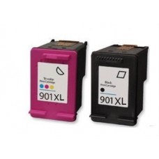 Compatible HP 901XL Black & 901XL Colour Ink Cartridge Pack